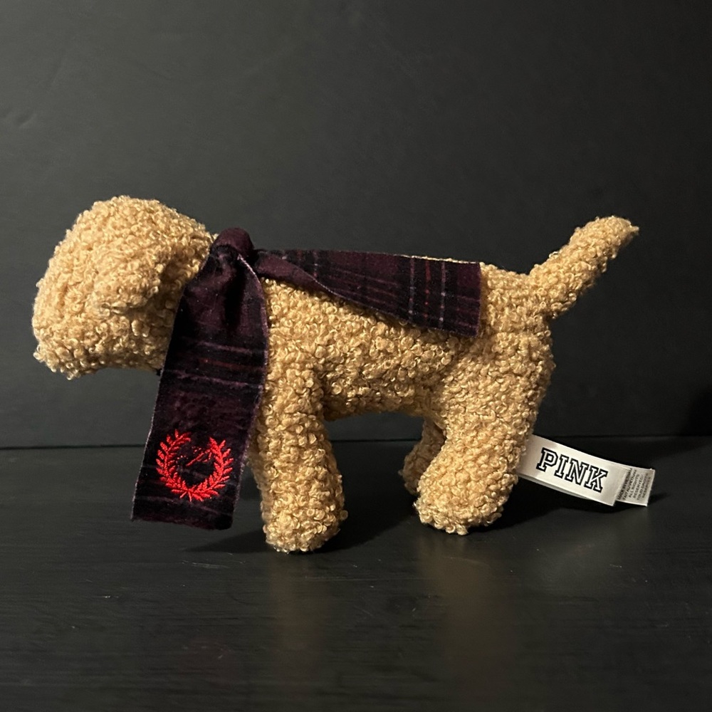 VICTORIA'S SECRET PINK HOLIDAY 2024 PLUSH MINI DOG LIMITED EDITION - Picture 1 of 6